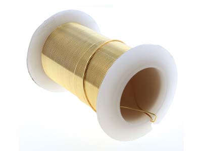 Kupferdraht Halbhart Anlaufschutz Gold, 0,80 Mm, 13,70 M Spule - Standard Bild - 4