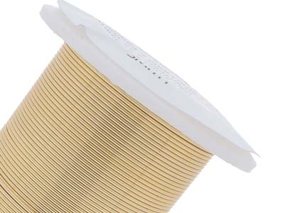 Kupferdraht Halbhart Anlaufschutz Gold, 0,80 Mm, 13,70 M Spule - Standard Bild - 5