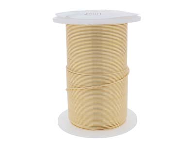 Wire Elements, 22 Gauge, Gold Colour, Tarnish Resistant, Medium Temper, 20yd/18.29m - Standard Bild - 3