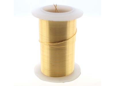 Wire Elements, 24 Gauge, Gold Colour, Tarnish Resistant, Medium Temper, 30yd/27.43m - Standard Bild - 3