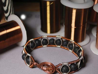 Halbhart Kupferdraht Mit Anlaufschutz In Ros{gold, 0,80 Mm, 13,70 M Spule - Standard Bild - 7