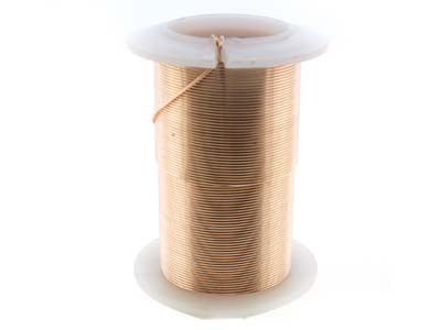 Halbhart Kupferdraht Mit Anlaufschutz In Ros{gold, 0,60 Mm, 18,30 M Spule - Standard Bild - 3