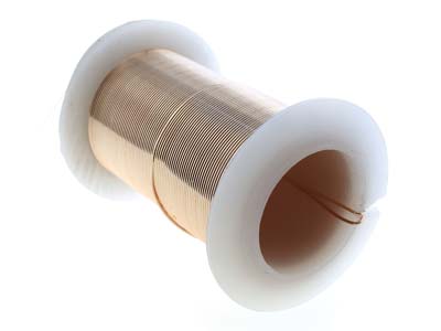 Halbhart Kupferdraht Mit Anlaufschutz In Ros{gold, 0,60 Mm, 18,30 M Spule - Standard Bild - 4