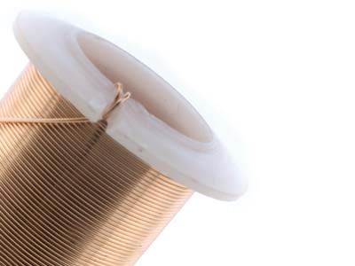 Halbhart Kupferdraht Mit Anlaufschutz In Ros{gold, 0,60 Mm, 18,30 M Spule - Standard Bild - 5