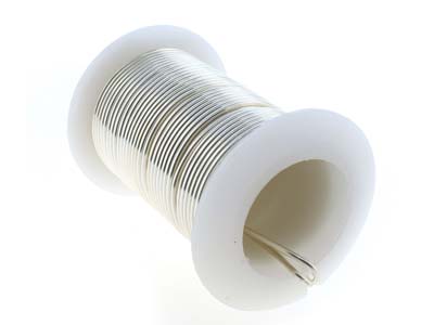Halbharter, Silberbeschichteter Kupferdraht Gegen Anlaufen, 1,25 Mm, 7,30 M Spule - Standard Bild - 4