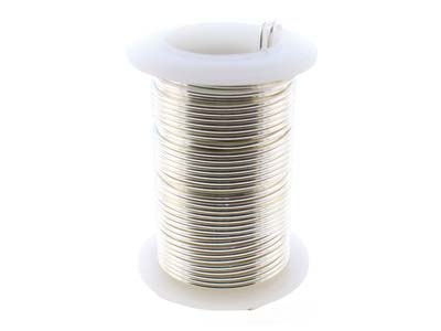 Wire Elements, 18 Gauge, Silver Colour, Tarnish Resistant, Medium Temper, 10yd/9.14m - Standard Bild - 3