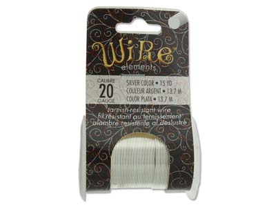 Kupferdraht Halbhart Anti-anlaufen Silberfarben, 0,80 Mm, 13,70 M Rolle