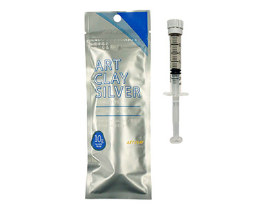Silberknetmasse 900 Art Clay, 10 G-spritze Ohne Spitzen