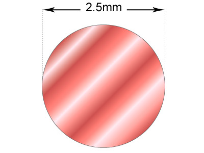 Runddraht Geglühtes Kupfer 2,50 Mm,3-m-spule - Standard Bild - 2