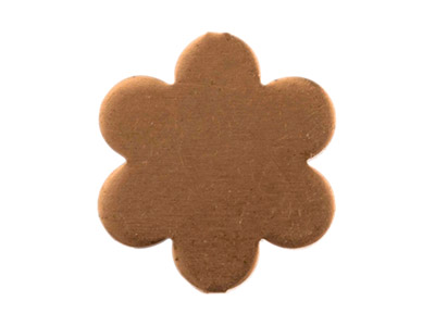 Kupferrohling, Margeriten-anhänger 14mm, 6er Pack - Standard Bild - 2