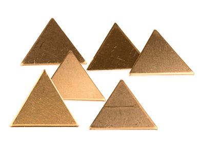 Kupferrohlinge,-Dreiecke,-6er-pack,21 mm