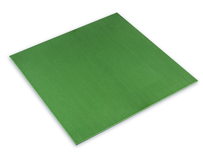 Grün Eloxierte Aluminiumplatte, 0,70 X 100 X 100 MM