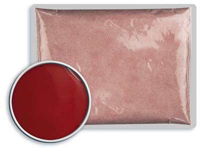 Tiefrote Opake Emaille Nr. 8041 25 G, Wg Ball