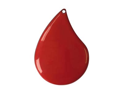 Opakes Rotes Emaille Rosso Nr. 8043, 25 G, Wg Ball - Standard Bild - 2