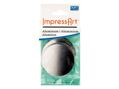 Aluminium Rohling, Runder Zuschnitt38,10mm, Impressart, Packung Zu 6 - Standard Bild - 3
