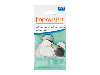 Rohling Aluminium, Anhänger Rund 16mm, Impressart, Beutel À 15 Stück - Standard Bild - 3