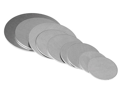 Aluminium Rohling, Runde Blanks Von20 Bis 38 Mm, Impressart, Packung Zu 9 - Standard Bild - 1