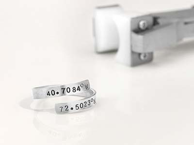 Blank Aluminium, Für Ring 4 X 68 Mm, Impressart, Beutel À 12 Stück - Standard Bild - 3