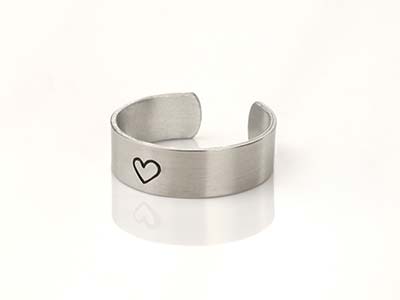 Vorform Aluminium, Für Ring 6 X 57 Mm, Impressart, Beutel À 11 Stück - Standard Bild - 3