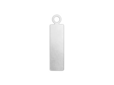 Rohling Aluminium, Anhänger Plattereck 16 X 5 Mm, Impressart, Beutel À20 Stück