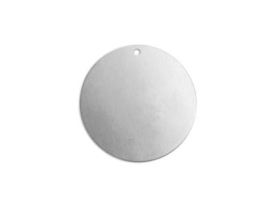 Aluminium Blank, Blank Rund Gebohrt1 Loch, 25 Mm, Impressart, Packung Zu 11 - Standard Bild - 1
