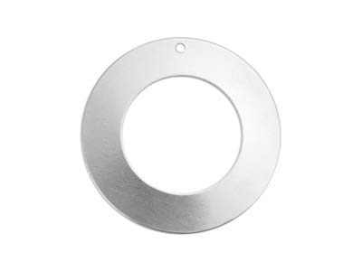 Impressart Aluminium-prägerohlinge In Form Von Scheiben, 32mm, Bohrloch Oben, 9er-pack