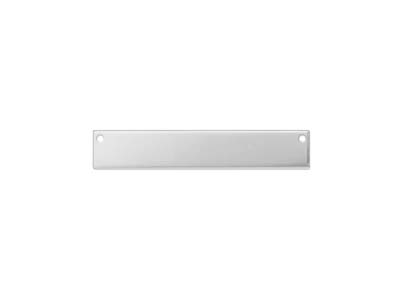 Unfertiges Stück Aluminium, Rechteckige Platte Mit Löchern, 38 X 6 Mm,impressart, Paket Von 15