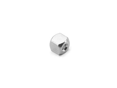 Aluminium Rohling, Würfel Gebohrt 1loch, 6 Mm, Impressart, Packung Zu 7