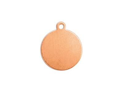 Kupfer Blank, 16 MM Runder Pendant,7er Beutel