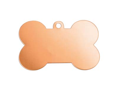 Impressart Kupfer-prägerohlinge In Form Von Hundeknochen, 41x19mm, 2er-pack