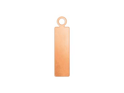 Kupferentwurf, Identitätsrechteck-anhänger 5 X 16 Mm, Impressart, Packung Zu 10