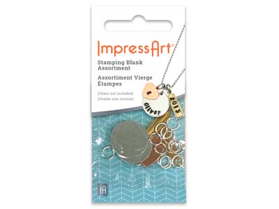 Impressart Blanks, Sortiment Form Und Metall, 6er-pack - Standard Bild - 3