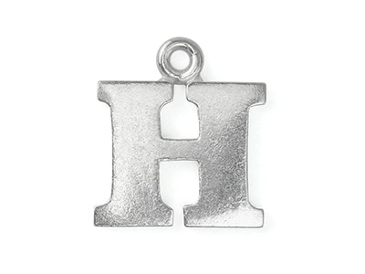 Impressart Pewter H Letter Charm 19.1x1.3mm Sb - Standard Bild - 1