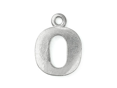 Impressart Pewter O Letter Charm 19.1x1.3mm Sb - Standard Bild - 1