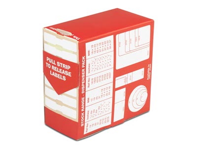 Selbstklebende Etiketten, Weiß, 10 X51 Mm, Schachtel Mit 1000 Stück - Standard Bild - 2
