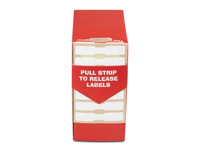 Selbstklebende Etiketten, Weiß, 10 X51 Mm, Schachtel Mit 1000 Stück - Standard Bild - 3