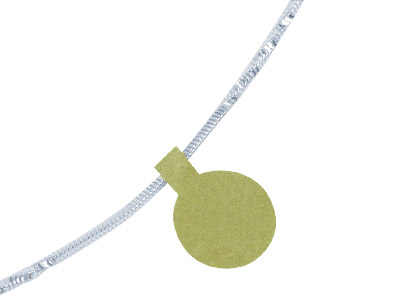 Goldene Haftetiketten, 12 X 35 Mm, Beutel Mit 144 Stück - Standard Bild - 2