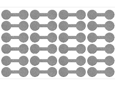 Schmucketiketten, 140er-pack, 12x32mm, Silberfarben