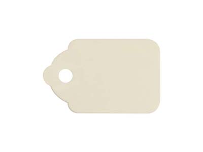 Cotton Jewellery Tags, White, Pk 200, 18mm X 29mm - Standard Bild - 1