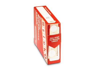 Round Adhesive Pricing Labels, White, Box Of 1000, 12mm - Standard Bild - 2