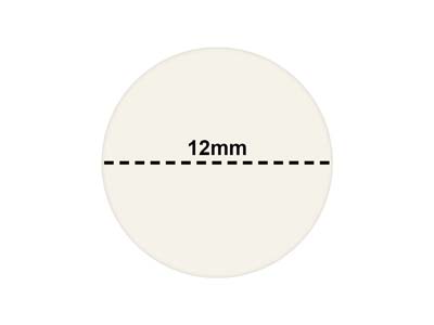 Round Adhesive Pricing Labels, White, Box Of 1000, 12mm - Standard Bild - 3