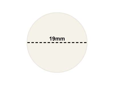 Round Adhesive Pricing Labels, White, Box Of 1000, 19mm - Standard Bild - 3