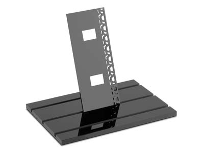 Schwarz Glänzendes Acryl-uhren-display - Standard Bild - 2