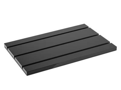 Basis Halskettenständer Klein, Acryl Schwarz Glänzend