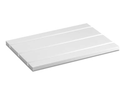 Halskettenständer Basis Kleines Modell, Acryl Wei Glänzend
