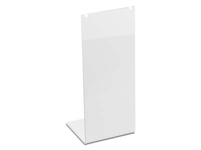 Weiß Glänzendes Acryl-halsketten-display Mittel - Standard Bild - 1