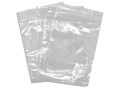 Wiederverschliebare Plastikbeutel, Durchsichtig, 100er-pack, 85x105mm