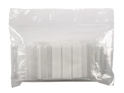 Mini Zip-beutel, 35 X 60 Mm, Kunststoff Mit Weißen Bändern, Beutel Zu 100 100 stück - Standard Bild - 2
