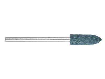 Montierter Gummischleifstein In Obus-form, Blau, Grobkörnig, 5 X 16 Mm, Nr. 505, Eve - Standard Bild - 2