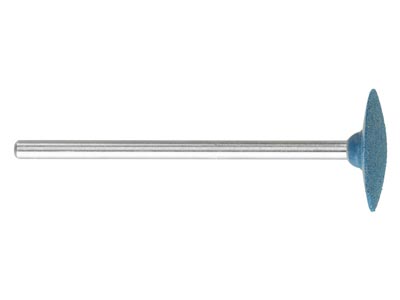 Gummi-schleifrad, Rund, Blau, Grob,14,50 X 2,50 Mm, Nr. 508, Eve - Standard Bild - 2